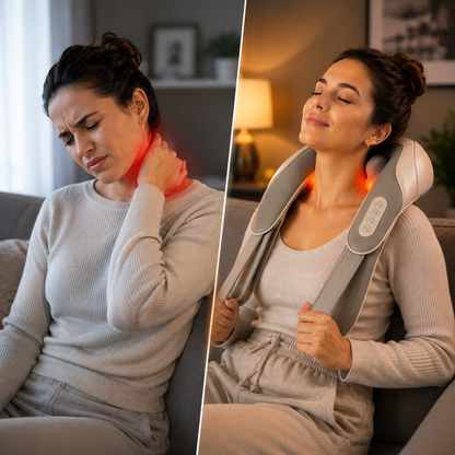 CERVIRELAX PRO (Masajeador Inteligente de Cuello y Hombros con Calor Terapéutico)