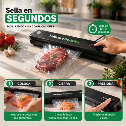SELLADORA FRESH PRO (selladora de conservación al vacío)