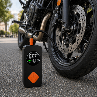 TURBO-AIR GO (compresor de aire inalambrico auto-bici)