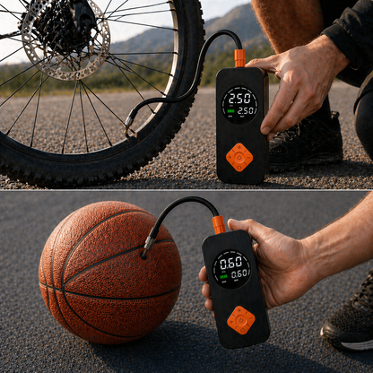 TURBO-AIR GO (compresor de aire inalambrico auto-bici)